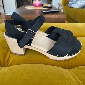 Swedish Hasbeens Clog Sandals - Size 41
